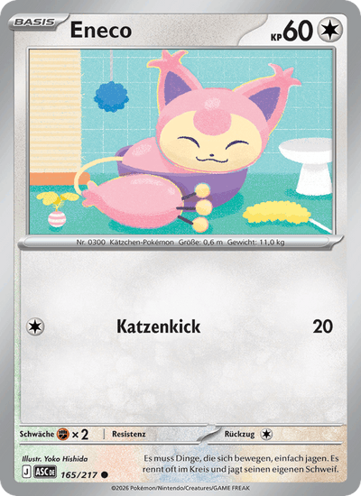 Eneco 165/217 Erhabene Helden Pokémon Karte