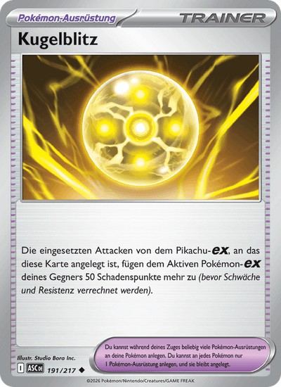 Kugelblitz 191/217 Erhabene Helden Pokémon Karte