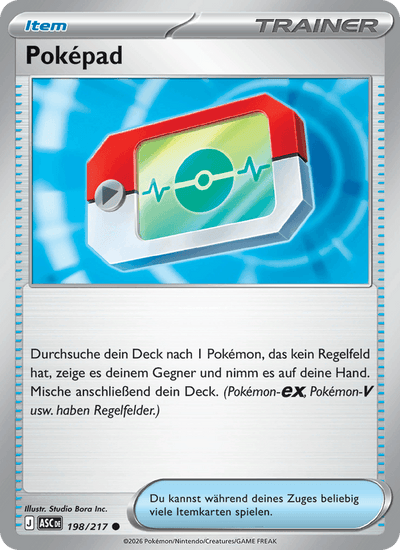 Poképad 198/217 Erhabene Helden Pokémon Karte
