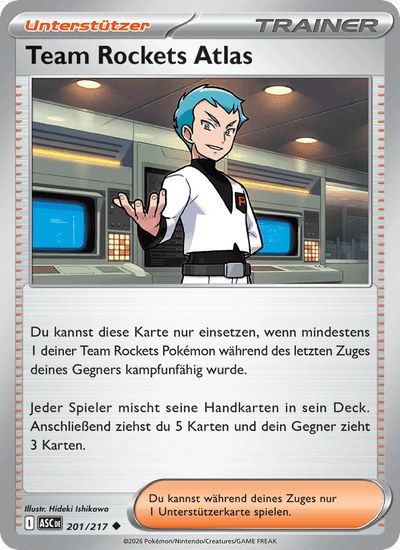 Team Rockets Atlas 201/217 Erhabene Helden Pokémon Karte