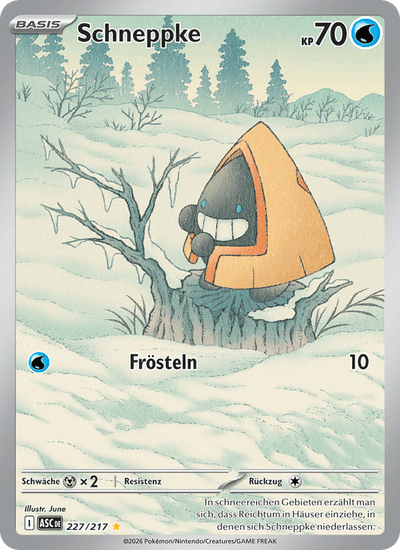 Schneppke 227/217 Erhabene Helden Pokémon Karte