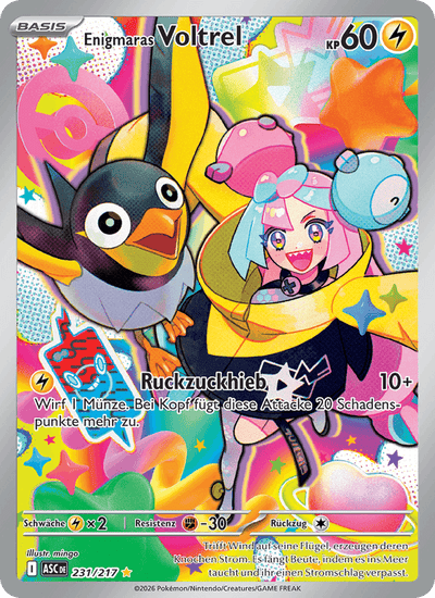 Enigmaras Voltrel 231/217 Erhabene Helden Pokémon Karte
