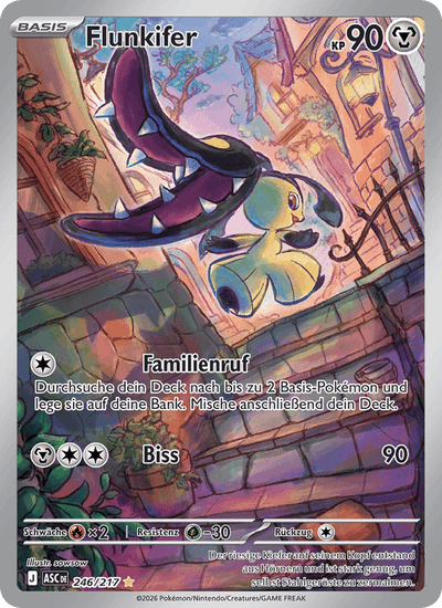Flunkifer 246/217 Erhabene Helden Pokémon Karte