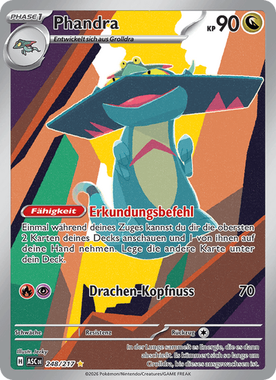 Phandra 248/217 Erhabene Helden Pokémon Karte
