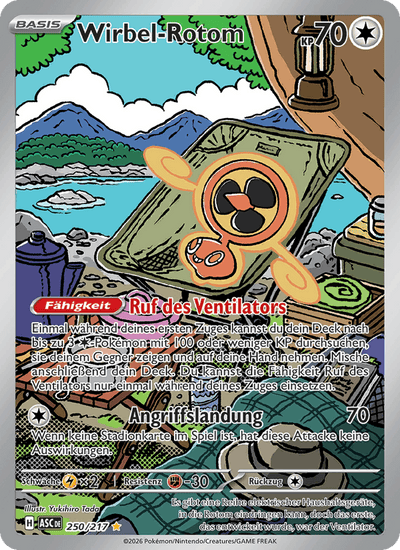 Wirbel-Rotom 250/217 Erhabene Helden Pokémon Karte