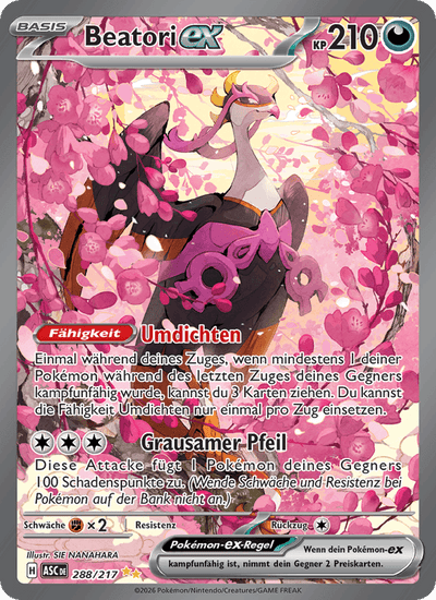 Beatori-ex 288/217 Erhabene Helden Pokémon Karte