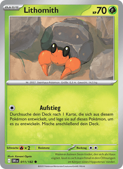 Lithomith 011/182 Ewige Rivalen Pokémon Karte