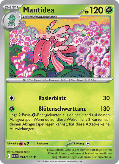 Mantidea 014/182 Ewige Rivalen Pokémon Karte