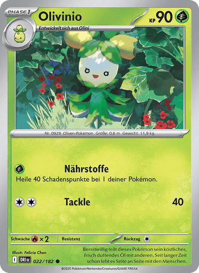 Olivinio 022/182 Ewige Rivalen Pokémon Karte