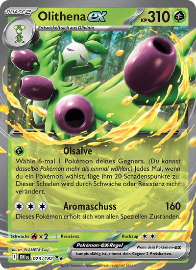 Olithena-ex 023/182 Ewige Rivalen Pokémon Karte