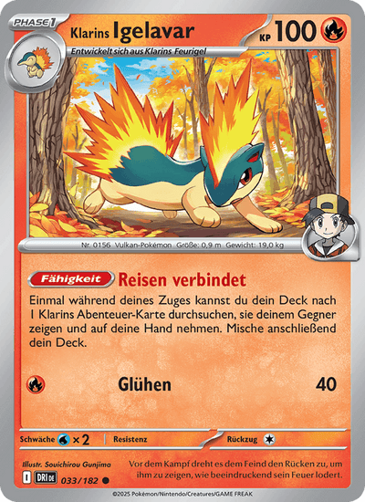 Klarins Igelavar 033/182 Ewige Rivalen Pokémon Karte