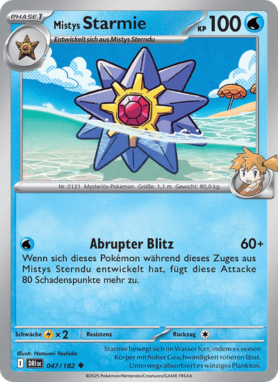 Mistys Starmie 047/182 Ewige Rivalen Pokémon Karte