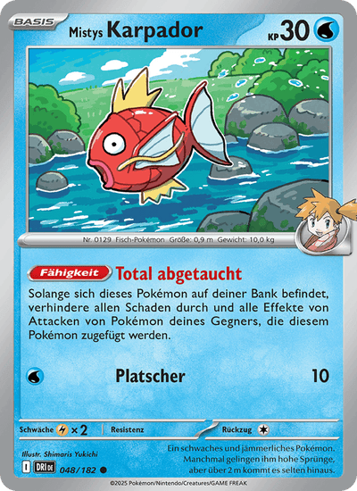 Mistys Karpador 048/182 Ewige Rivalen Pokémon Karte