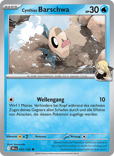 Cynthias Barschwa 052/182 Ewige Rivalen Pokémon Karte