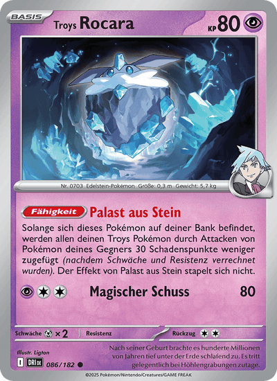 Troys Rocara 086/182 Ewige Rivalen Pokémon Karte