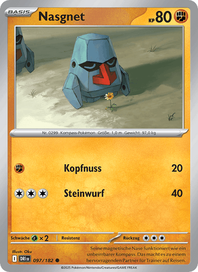Nasgnet 097/182 Ewige Rivalen Pokémon Karte