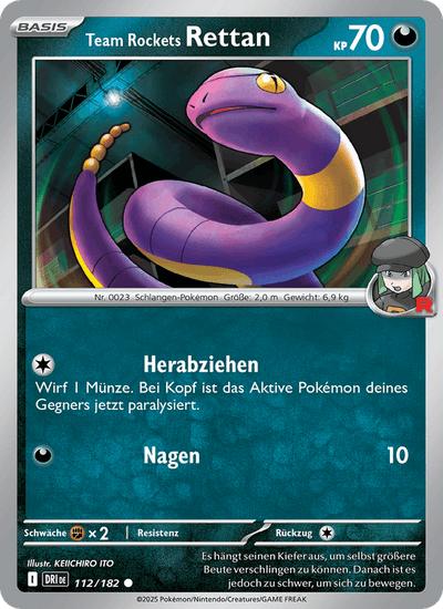 Team Rockets Rettan 112/182 Ewige Rivalen Pokémon Karte