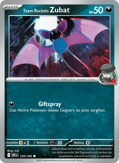 Team Rockets Zubat 120/182 Ewige Rivalen Pokémon Karte