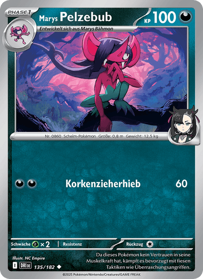 Marys Pelzebub 135/182 Ewige Rivalen Pokémon Karte