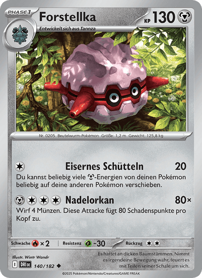 Forstellka 140/182 Ewige Rivalen Pokémon Karte