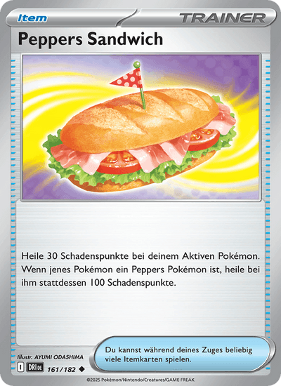Peppers Sandwich 161/182 Ewige Rivalen Pokémon Karte