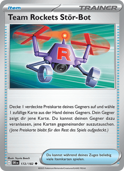 Team Rockets Stör-Bot 172/182 Ewige Rivalen Pokémon Karte