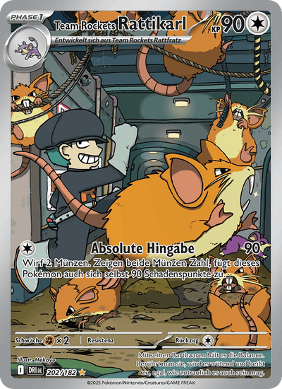 Team Rockets Rattikarl 202/182 Ewige Rivalen Pokémon Karte