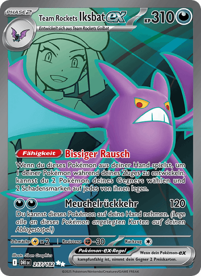 Team Rockets Iksbat-ex 217/182 Ewige Rivalen Pokémon Karte