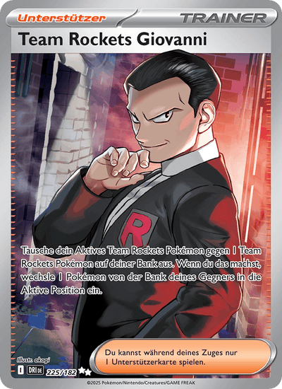 Team Rockets Giovanni 225/182 Ewige Rivalen Pokémon Karte