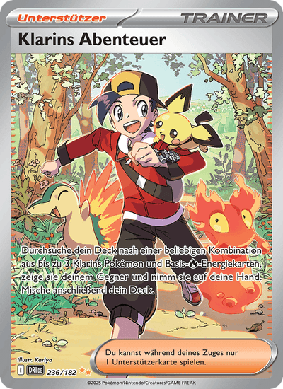 Klarins Abenteuer 236/182 Ewige Rivalen Pokémon Karte