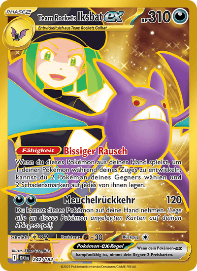 Team Rockets Iksbat-ex 242/182 Ewige Rivalen Pokémon Karte