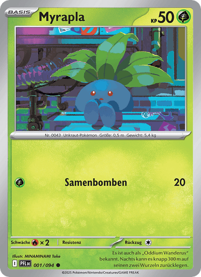 Myrapla 001/094 Fatale Flammen Pokémon Karte