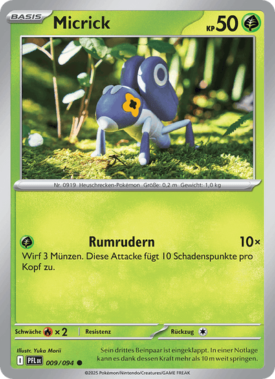 Micrick 009/094 Fatale Flammen Pokémon Karte