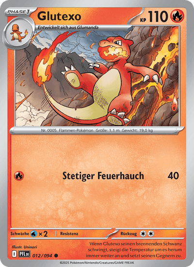 Glutexo 012/094 Fatale Flammen Pokémon Karte