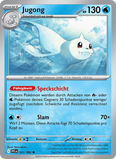 Jugong 022/094 Fatale Flammen Pokémon Karte