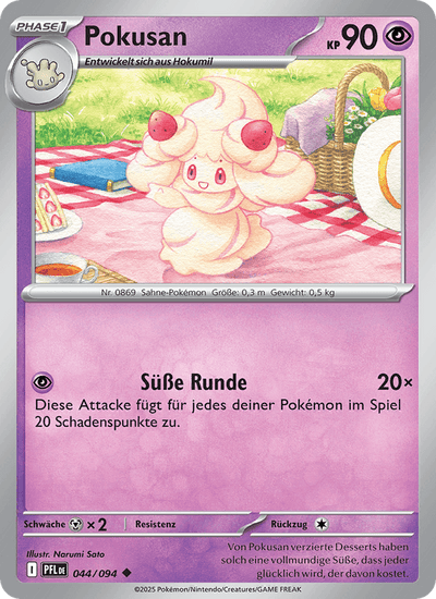 Pokusan 044/094 Fatale Flammen Pokémon Karte