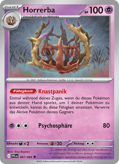 Horrerba 047/094 Fatale Flammen Pokémon Karte