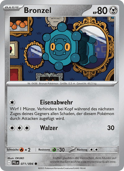 Bronzel 071/094 Fatale Flammen Pokémon Karte