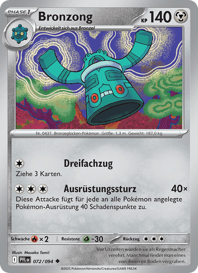 Bronzong 072/094 Fatale Flammen Pokémon Karte