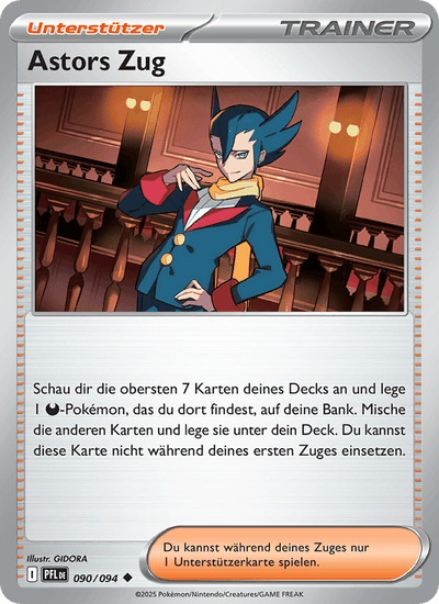 Astors Zug 090/094 Fatale Flammen Pokémon Karte