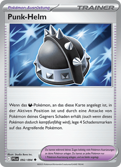 Punk-Helm 092/094 Fatale Flammen Pokémon Karte