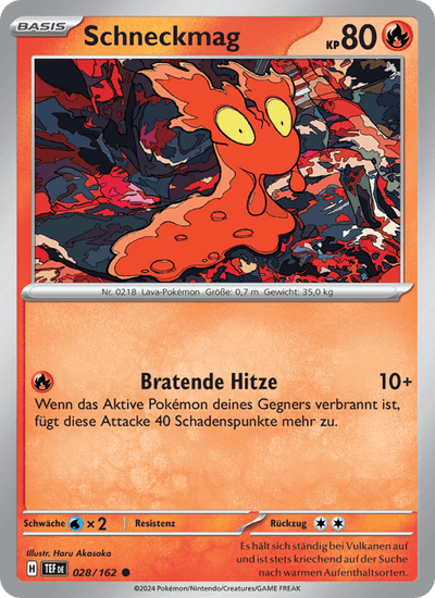 Schneckmag 028/162 Gewalten der Zeit Pokémon Karte