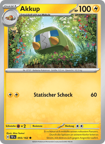 Akkup 055/162 Gewalten der Zeit Pokémon Karte