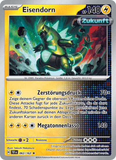 Eisendorn 062/162 Gewalten der Zeit Pokémon Karte