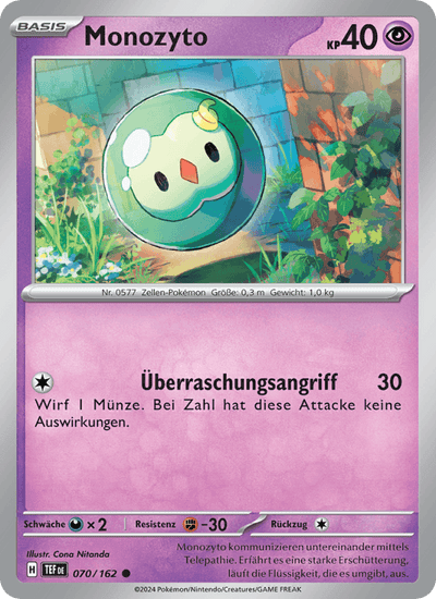 Monozyto 070/162 Gewalten der Zeit Pokémon Karte