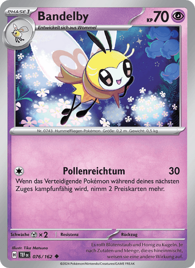 Bandelby 076/162 Gewalten der Zeit Pokémon Karte