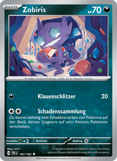 Zobiris 107/162 Gewalten der Zeit Pokémon Karte
