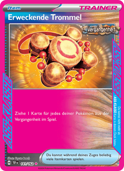 Erweckende Trommel 141/162 Gewalten der Zeit Pokémon Karte