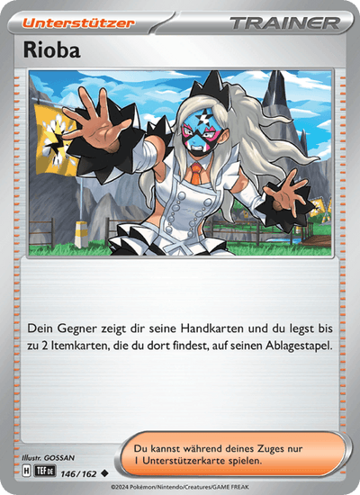 Rioba 146/162 Gewalten der Zeit Pokémon Karte