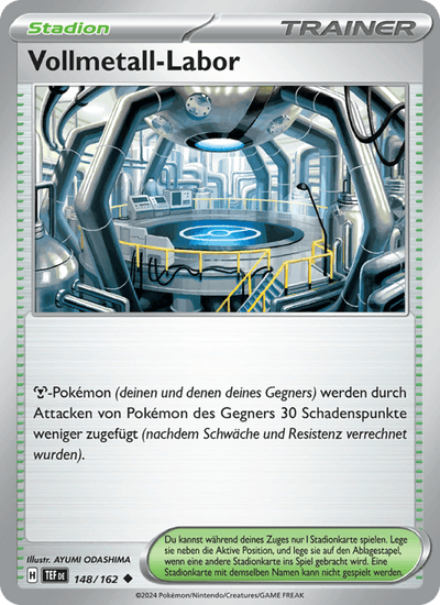 Vollmetall-Labor 148/162 Gewalten der Zeit Pokémon Karte